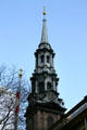 St Paul's Chapel steeple. New York, NY.