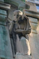Spoken word sculpture on Old New York Evening Post Building. New York, NY.