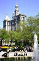 Municipal Building over City Hall Park. New York, NY