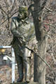 Giuseppe Garibaldi statue by Giovanni Turini in Washington Square Park. New York, NY.