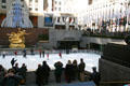 Prometheus over ice skating rink at Rockefeller Center. New York, NY.