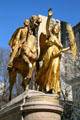 Victory leads William Tecumseh Sherman on his memorial in Central Park. New York, NY.