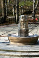 Fountain in forest of Central Park. New York, NY.