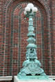 Lamp before St. Paul's Chapel at Columbia University. New York, NY.