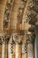 Romanesque San Vicente Mártir church portal from Frías, Burgos, Spain at The Cloisters. New York, NY.