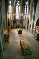 Medieval chapel reproduction with St. Leonhard Windows at The Cloisters. New York, NY.
