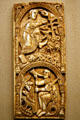 Ivory plaque with St. Aemilianus by Master Engelram & son from Spain at The Cloisters. New York, NY.