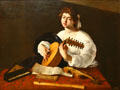 The Lute Player painting by Caravaggio at Metropolitan Museum of Art. New York, NY