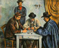 The Card players painting by Paul Cézanne at Metropolitan Museum of Art. New York, NY.