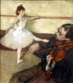 The Dance Lesson painting by Edgar Degas at Metropolitan Museum of Art. New York, NY.