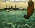 The USS Kearsarge at Boulogne painting by Édouard Manet at Metropolitan Museum of Art. New York, NY.