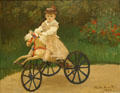Jean Monet on his Hobby Horse painting by Claude Monet at Metropolitan Museum of Art. New York, NY.