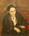 Gertrude Stein portrait by Pablo Picasso at Metropolitan Museum of Art. New York, NY.