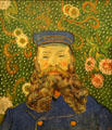 Portrait of Joseph Roulin painting by Vincent van Gogh at MoMA. New York, NY.