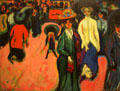 Street, Dresden painting by Ernst Ludwig Kirchner at MoMA. New York, NY.