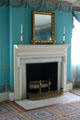 Fireplace in Eliza Jumel's Bed Chamber at Morris-Jumel Mansion. New York, NY.
