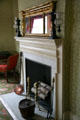 Fireplace in Aaron Burr's Bed Chamber at Morris-Jumel Mansion. New York, NY.