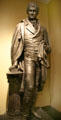 Statue of Robert Fulton, inventory of the steamboat, at Museum of the City of New York. New York, NY.
