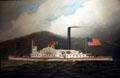 Hudson River Steamer America painting by Antonio Nicolo Gasparo Jacobsen at South Street Seaport Museum. New York, NY.