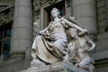 Sculpture of America from series of Four Continents by Daniel Chester French at U.S. Custom House. New York, NY.