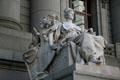 Sculpture of Europe from series of Four Continents by Daniel Chester French at U.S. Custom House. New York, NY.