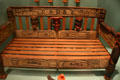 Heiltsuk chief's settee at National Museum of American Indian. New York, NY.
