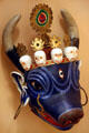 Tibetan mask used in ritual dances which recount Tibetan & Buddhist history at Museum of Natural History. New York, NY.