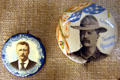 Roosevelt campaign buttons at Theodore Roosevelt Birthplace. New York, NY.