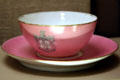 Porcelain cup with Roosevelt family crest from his parents at Theodore Roosevelt Birthplace. New York, NY.