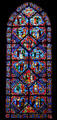 Stained glass window in Riverside Church. New York, NY.