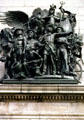 Detail of Army relief by Frederick MacMonnies on Soldiers' & Sailors' Arch in Grand Army Plaza, Brooklyn. New York, NY.