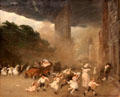 Dust Storm, Fifth Avenue painting by John Sloan at Metropolitan Museum of Art. New York, NY.