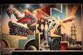 America Today murals by Thomas Hart Benton at Metropolitan Museum of Art. New York, NY.
