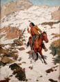 In Hot Pursuit painting by Charles Schreyvogel at Metropolitan Museum of Art. New York, NY.