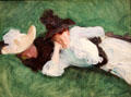 Two Girls on Lawn painting by John Singer Sargent at Metropolitan Museum of Art. New York, NY.