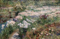 Water Garden painting by Childe Hassam at Metropolitan Museum of Art. New York, NY.