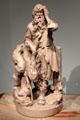 Rip Van Winkle Returned plaster sculpture by John Rogers at Metropolitan Museum of Art. New York, NY.