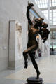 Bacchante & Infant Faun bronze sculpture by Frederick William MacMonnies at Metropolitan Museum of Art. New York, NY.