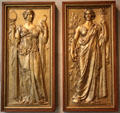 Truth & Research plaster models for Library of Congress doors by Olin Levi Warner & Herbert Adams at Metropolitan Museum of Art. New York, NY.