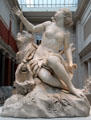 Andromeda & Sea Monster marble sculpture by Domenico Guidi of Rome at Metropolitan Museum of Art. New York, NY.