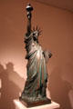 Statue of Liberty bronzed terracotta preliminary model by Frédéric-Auguste Bartholdi at Metropolitan Museum of Art. New York, NY.