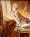 Love Letter painting by Jean Honoré Fragonard at Metropolitan Museum of Art. New York, NY.