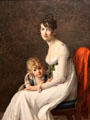 Mme Philippe Panon Debassayns de Richemont & her son Eugène portrait by Marie Guillelmine Benoist at Metropolitan Museum of Art. New York, NY.