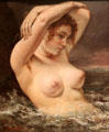 Woman in the Waves painting by Gustave Courbet at Metropolitan Museum of Art. New York, NY.