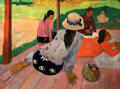 The Siesta painting by Paul Gauguin at Metropolitan Museum of Art. New York, NY.