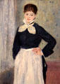 Waitress at Duval's Restaurant portrait by Auguste Renoir at Metropolitan Museum of Art. New York, NY.