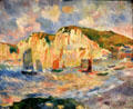 Sea & Cliffs painting by Auguste Renoir at Metropolitan Museum of Art. New York, NY.