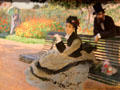 Camille Monet on a Garden Bench painting by Claude Monet at Metropolitan Museum of Art. New York, NY.