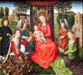Virgin & Child with Sts Catherine of Alexandria & Barbara painting by Hans Memling at Metropolitan Museum of Art. New York, NY.