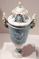 Sèvres porcelain bisque covered vase by Albert-Ernest Carrier-Belleuse & Alfred Thompson Gobert at Metropolitan Museum of Art. New York, NY.